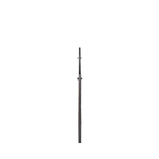 Cancello due ante zincato e verniciato nero 400x150/180 cm